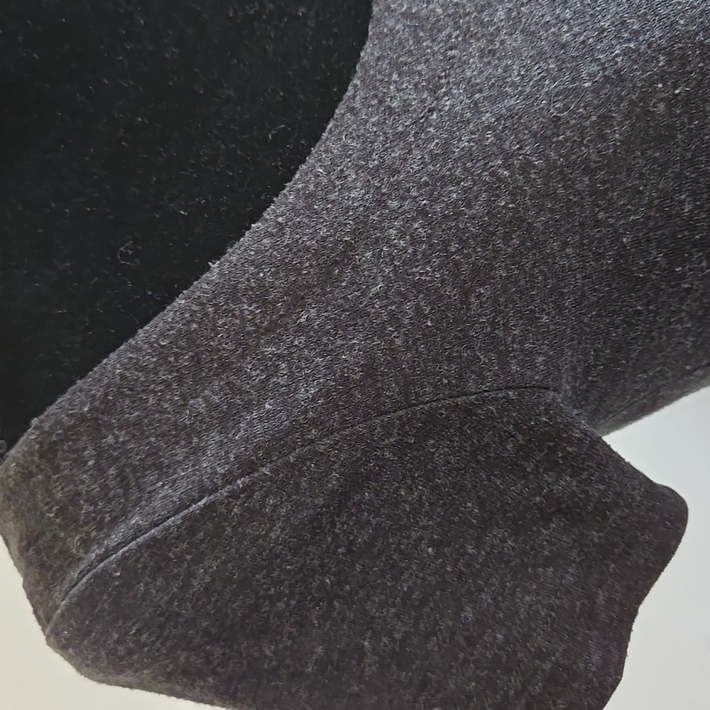 Dark Gray Short Sleeve Dress Size Sm Kimichi Blue Round Neck Mini Rough Edge - Picture 4 of 9